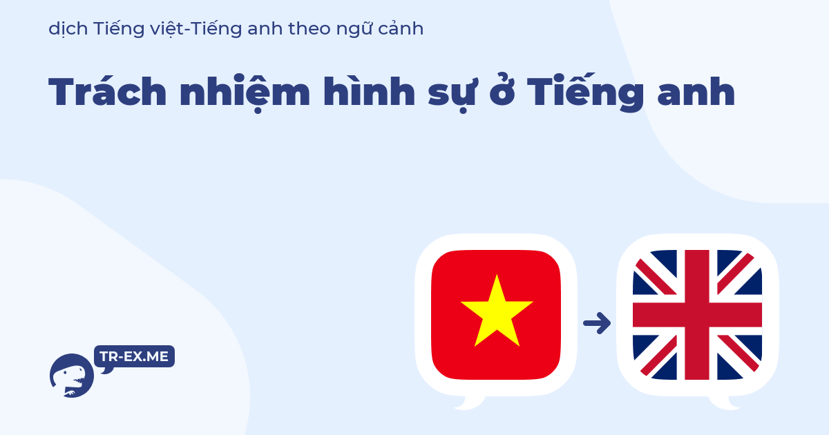 Truy cứu trách nhiệm hình sự tiếng Anh là gì? Giải thích chi tiết và dễ hiểu