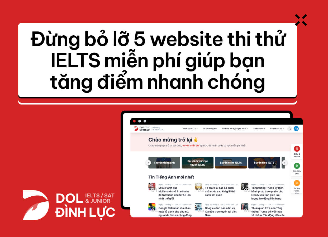 Thi thử tiếng Anh đại học online miễn phí ở đâu? Các trang web luyện thi tốt nhất hiện nay.