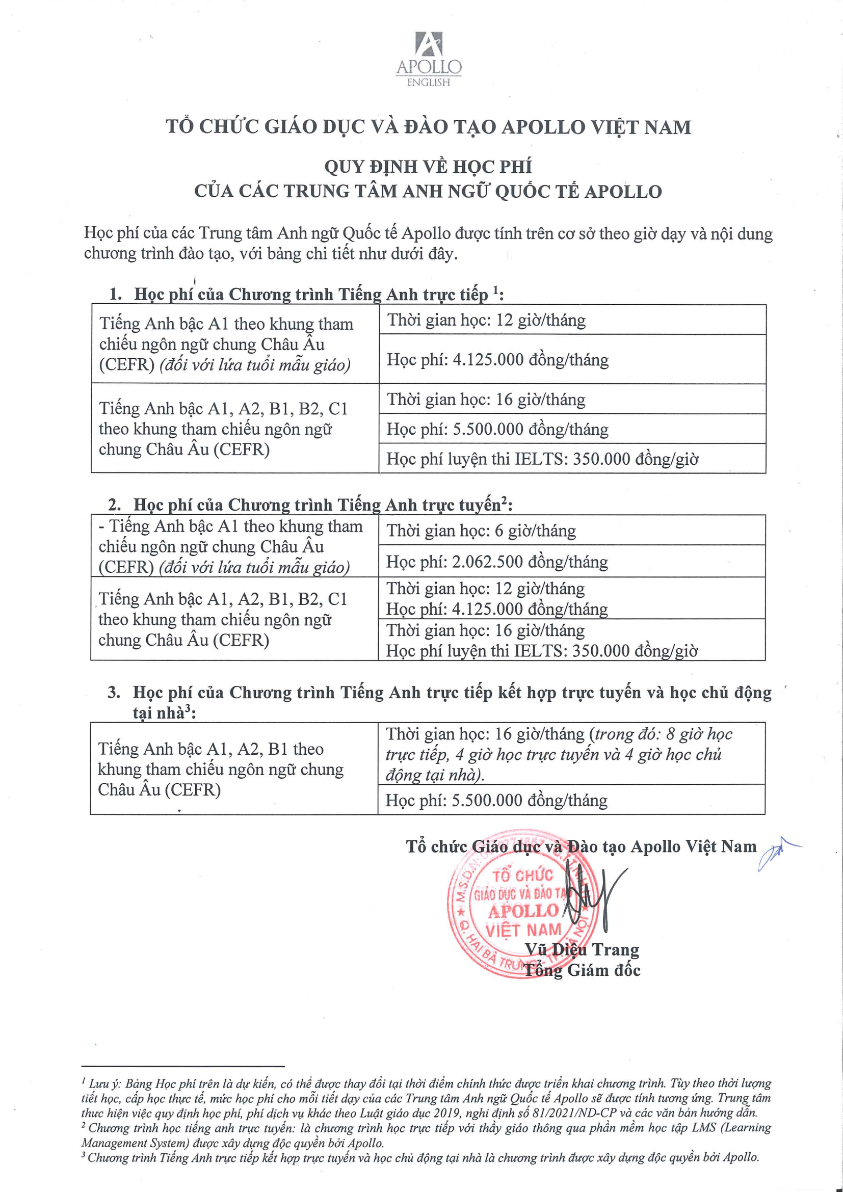 Tiếng anh apollo cho trẻ em chi phí thế nào? Báo giá mới nhất và ưu đãi hot!