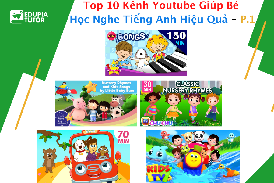 Các kênh youtube dạy tiếng Anh cho bé (Cải thiện tiếng Anh cho trẻ em hiệu quả)