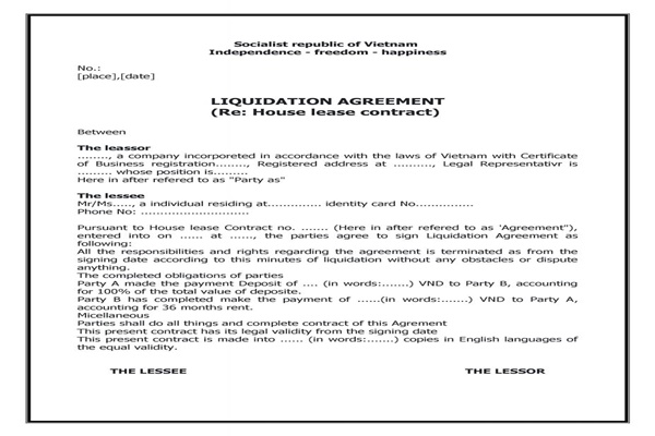 Giải đáp: Biên bản thanh lý hợp đồng tiếng Anh là gì?